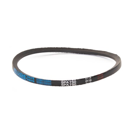 D&D SPA750 Metric V-Belt, 750mm Outside Length, 13 mm Top Width, 10 mm Thickness, 1 Ribs SPA750